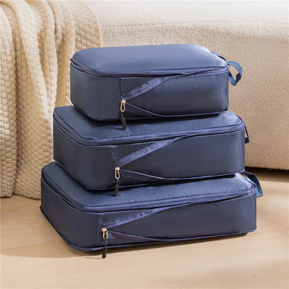 Compact Travel Bag Organizer 3pc Set Waterproof