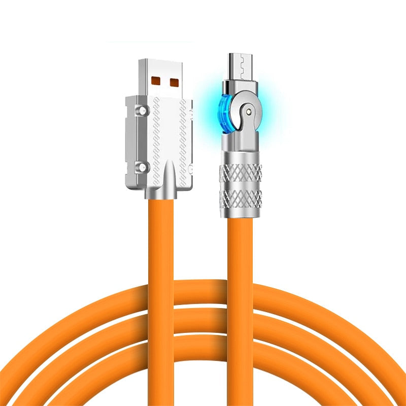Quick Charge 360 Degree Rotating Phone Cord
