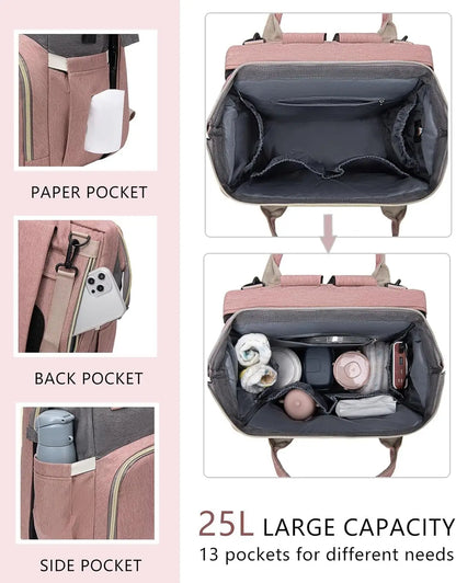 Portable Infant Backpack with Sleeping Bag