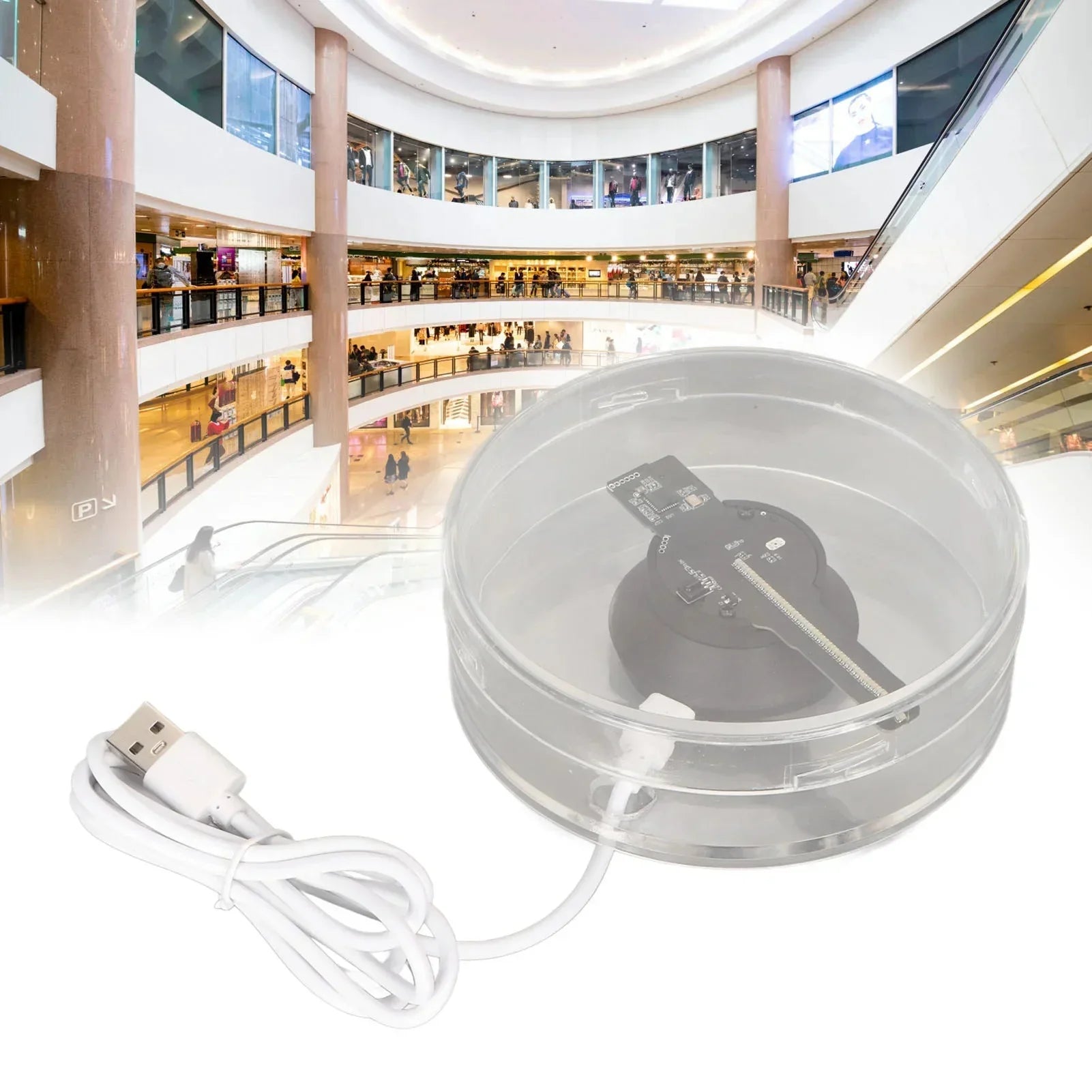 Mini Portable 3D WiFi LED Bladeless Fan - Luxicro