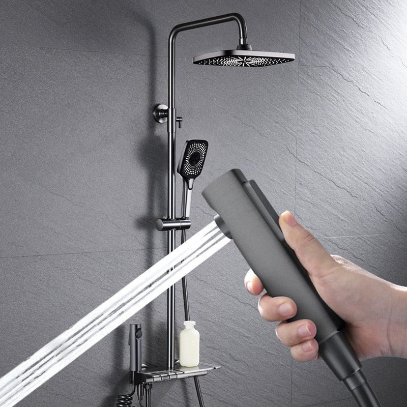 Deluxe Waterfall Shower Head Bath Kit - Luxicro