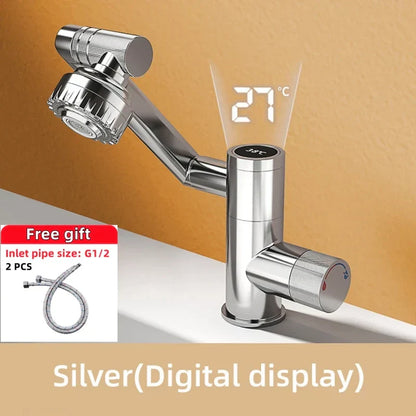 Contemporary 360 Degree Rotating LED Sink Faucet