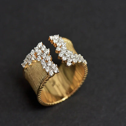 Elegant Sparkle Cocktail Ring