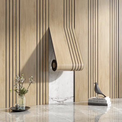 Stylish Wooden Pattern Wall Stickers
