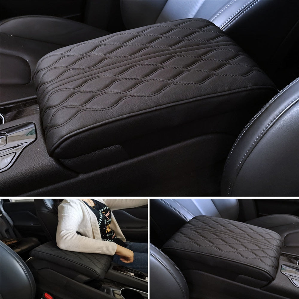 Premium Leather Auto Armrest Cover