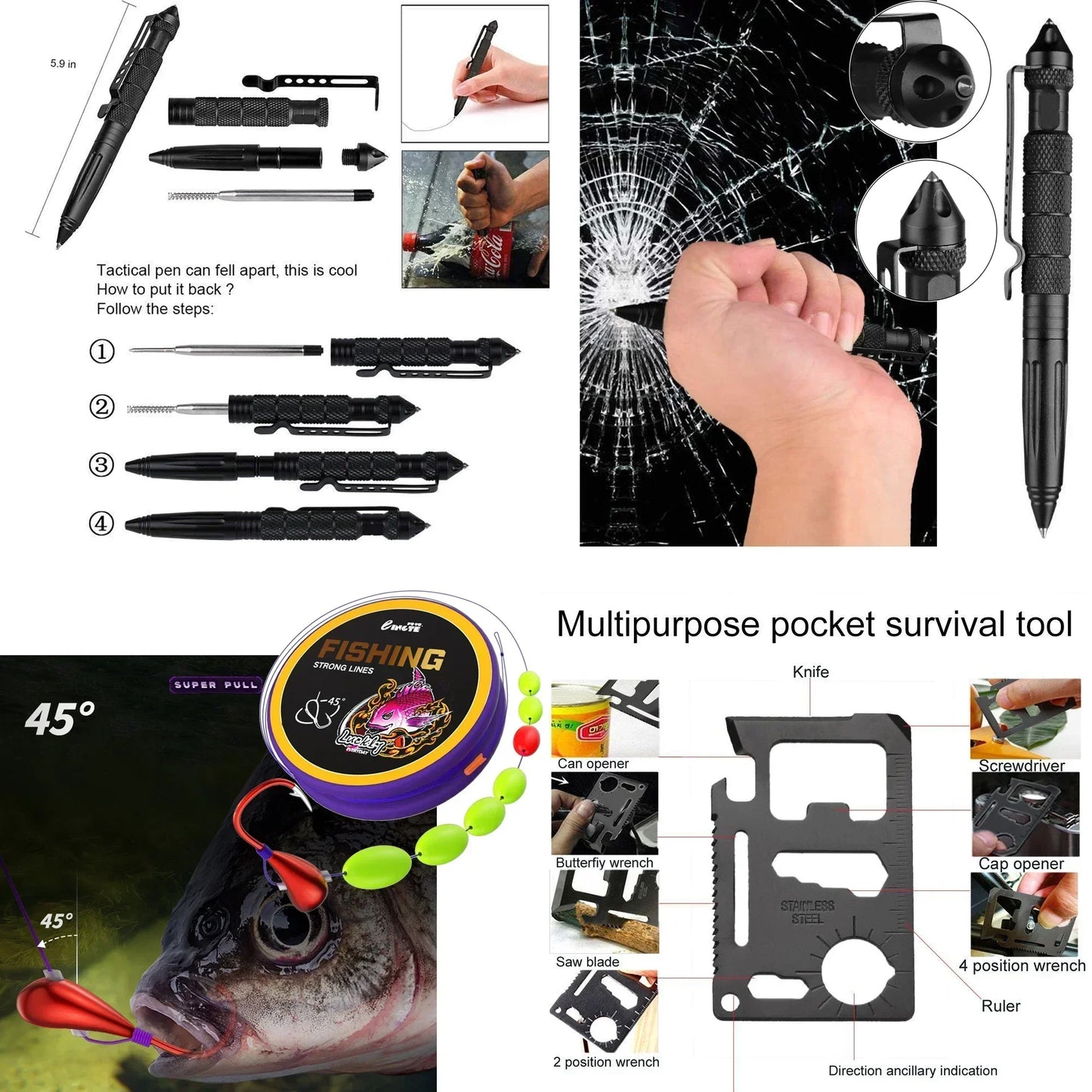 Portable Medical Survival Bag Set