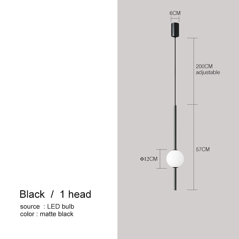 Minimalist Clear Globe Hanging Light