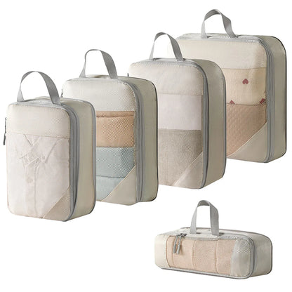 Compact Travel Storage Bag Set 5-Piece Water-Resistant