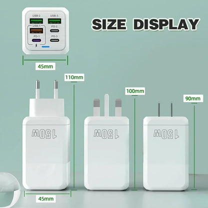 Fast 6-Port USB Charger Adapter for iPhone & Samsung