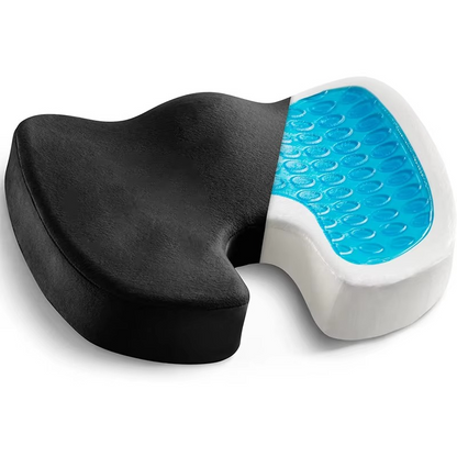 Soft Orthopedic Chair Cushion with Non Slip Base - Luxicro