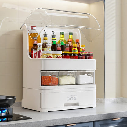 Compact 2 Tier Kitchen Spice Storage Rack