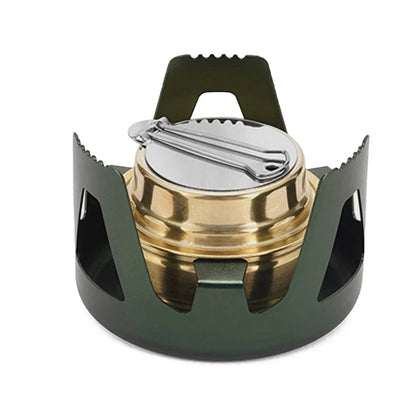 Compact Lightweight Camp Stove with Adjustable Burner