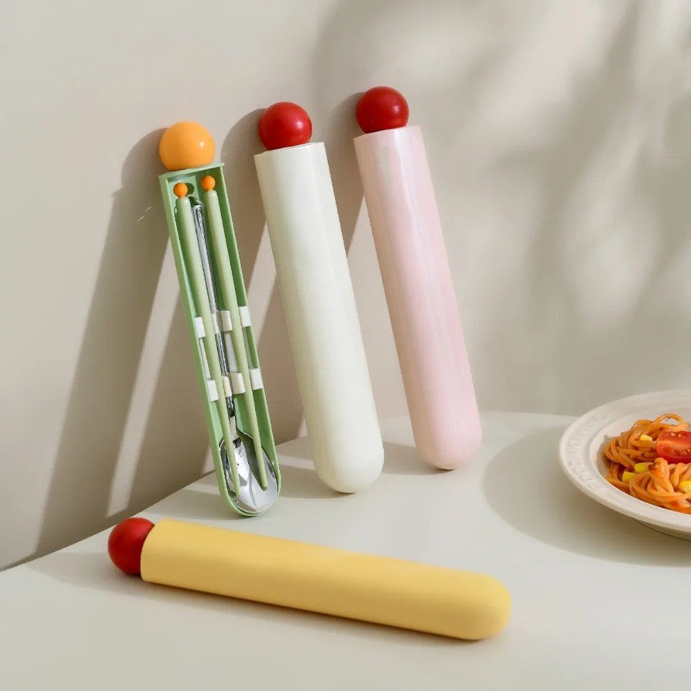 Compact Travel Chopstick Utensil Set