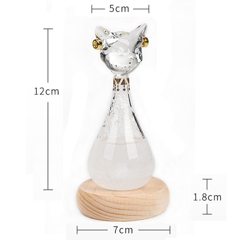 Whimsical Kitty Shaped Weather Bottle