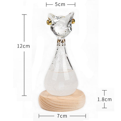Whimsical Kitty Shaped Weather Bottle