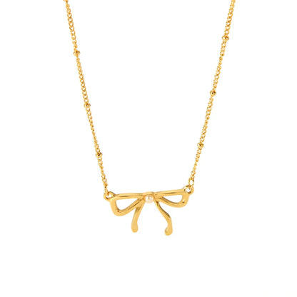 Elegant 18k Gold Pearl Drop Chain Necklace