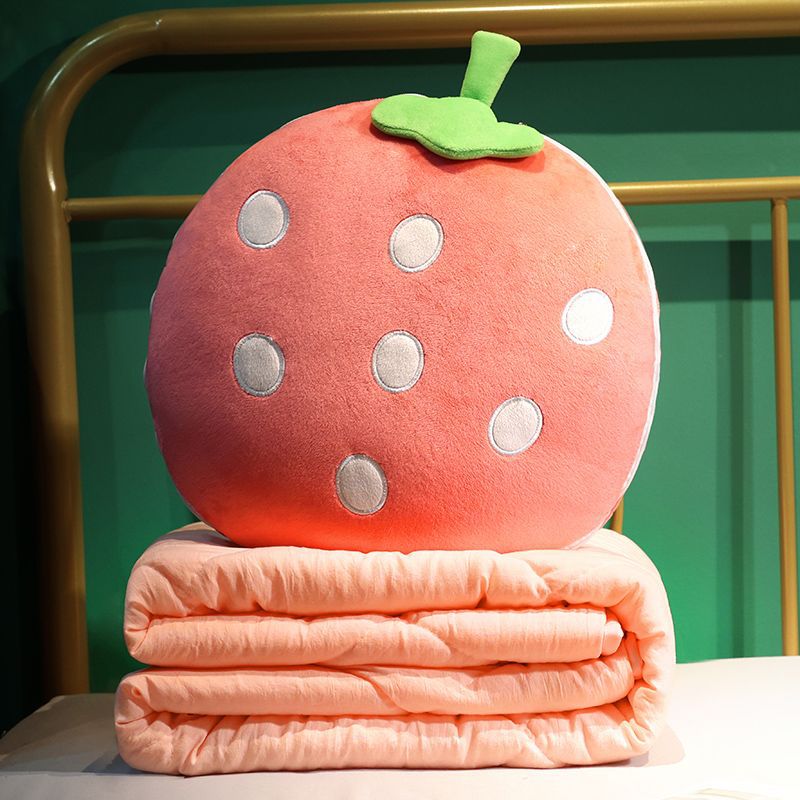 Soft Fleece Travel Folding Blanket Pillow