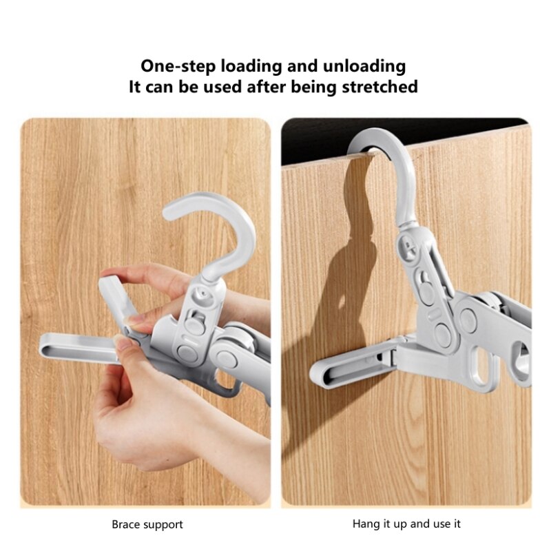 Compact Collapsible Closet Storage Hanger Rack