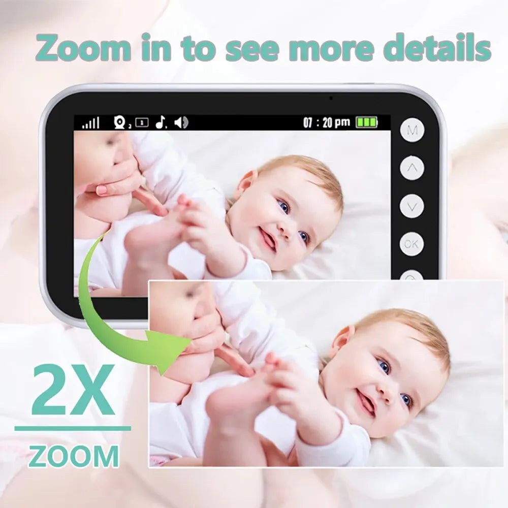Baby Camera with Night Vision and Soothing Sounds