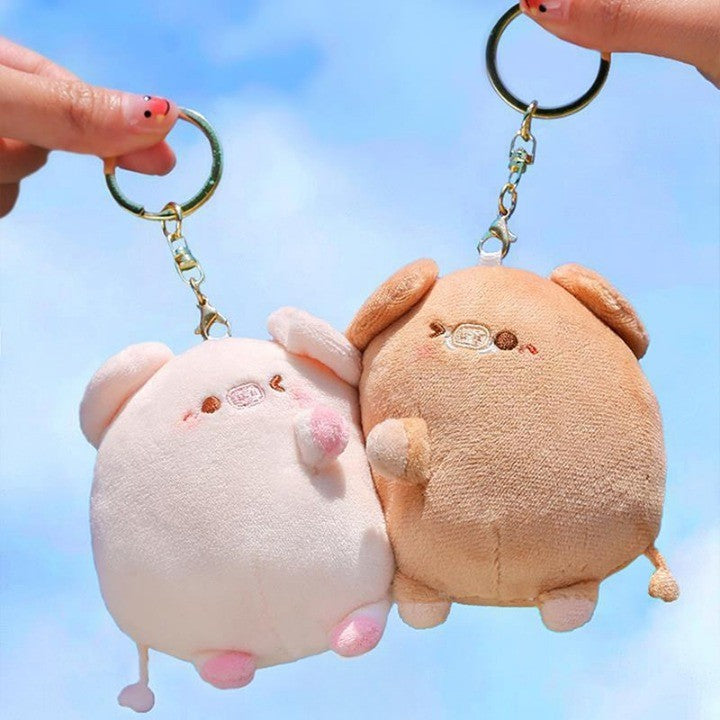 Adorable Bird Couple Soft Keychain Charm - Luxicro