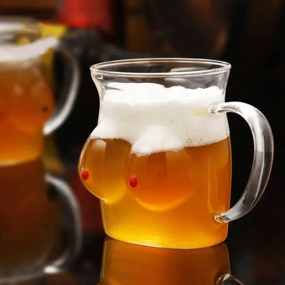 Funny Double Wall Glass Novelty Mug
