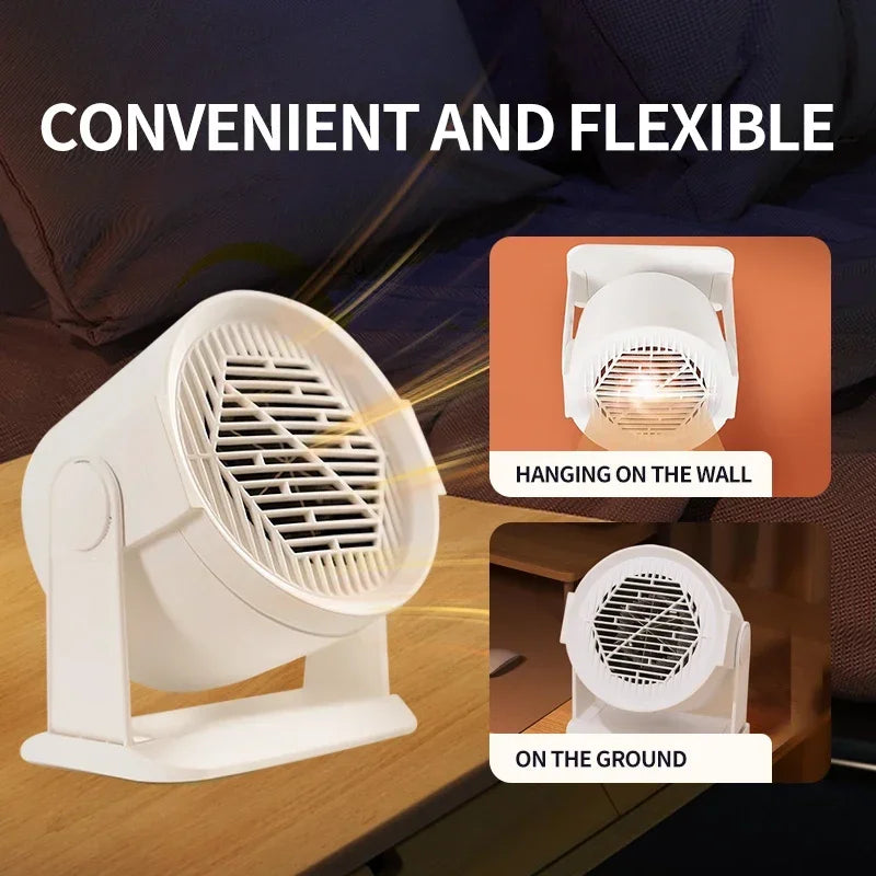 Portable Electric Heater with Fan and Warm Foot Rest