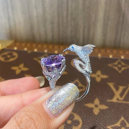 Beautiful Bird Stone Engagement Ring