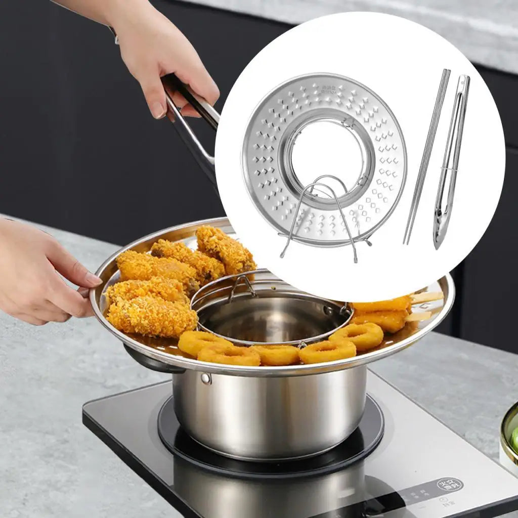 Easy Clean Oil Strainer Tray Kitchen Rack