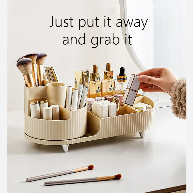 Transparent Spinning Cosmetic Organizer Box