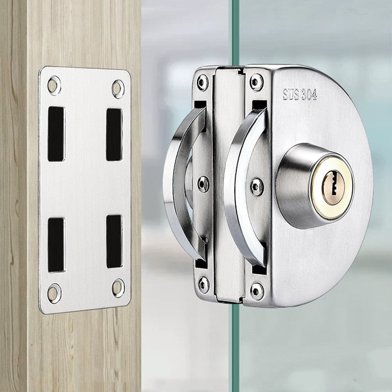 Secure Stainless Steel Sliding Glass Door Lock