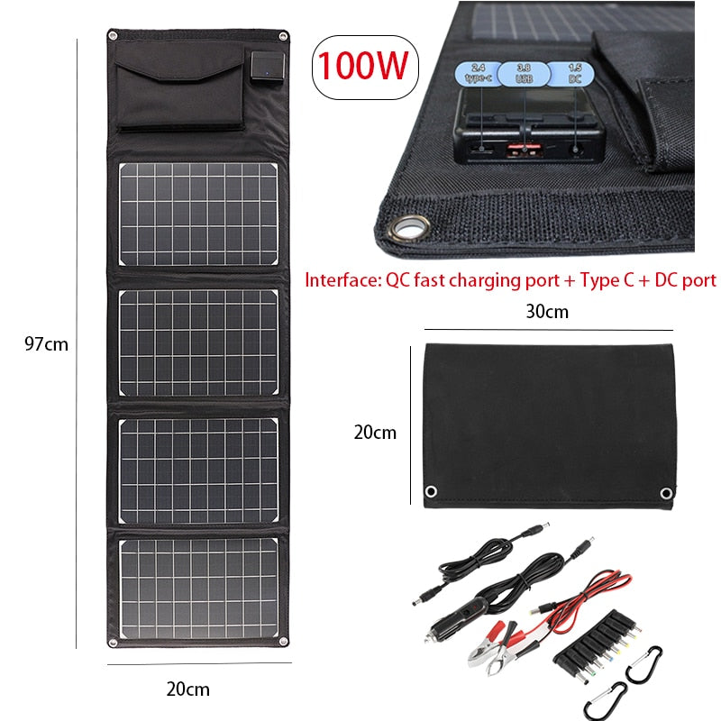 Compact Solar Powered Travel Battery Charger