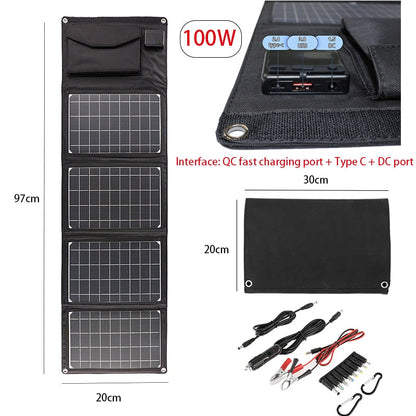 Compact Solar Powered Travel Battery Charger