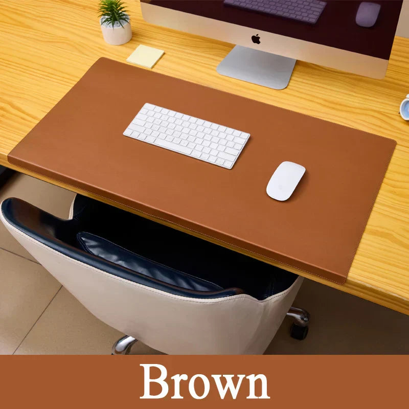 Soft Leather Desk Mat - Ergonomic Wrist Support