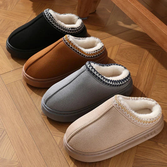 Cozy Fuzzy Women's Slipper Shoes - Warm Plush Footwear - Luxicro