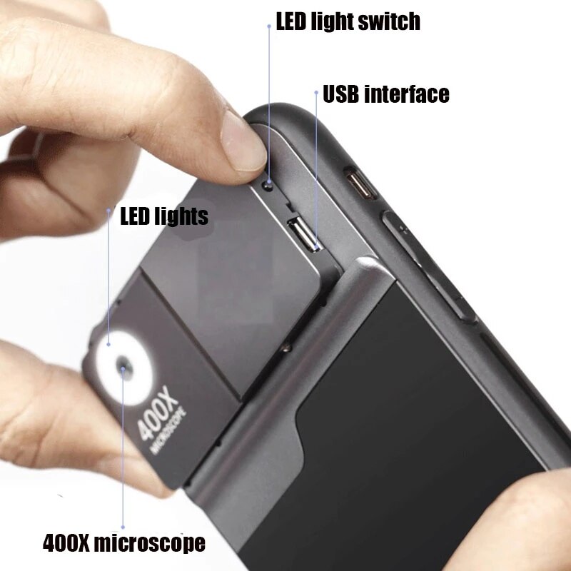 High Definition 400x Phone Microscope Lens