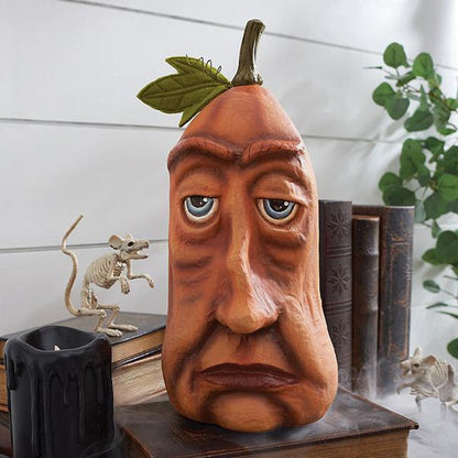 Vibrant Handcarved Pumpkin Fall Decoration