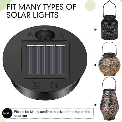 Solar Garden Lantern Replacement Lids 6 Pack