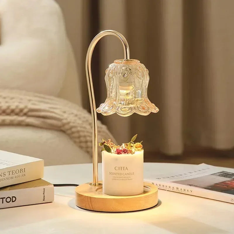 Petal Shaped Soft Glow Candle Lamp