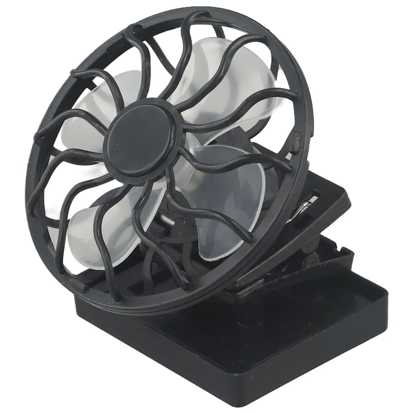 Compact Rechargeable Solar Clip Fan