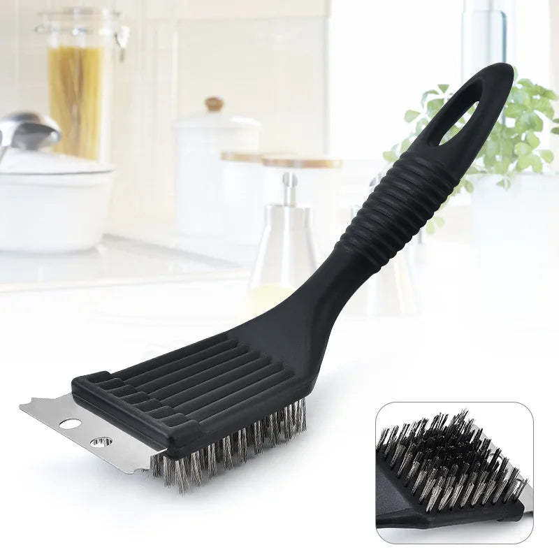 Premium 3-in-1 BBQ Grill Brush Cleaner Tool - Luxicro