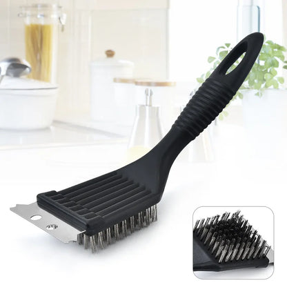 Premium 3-in-1 BBQ Grill Brush Cleaner Tool - Luxicro