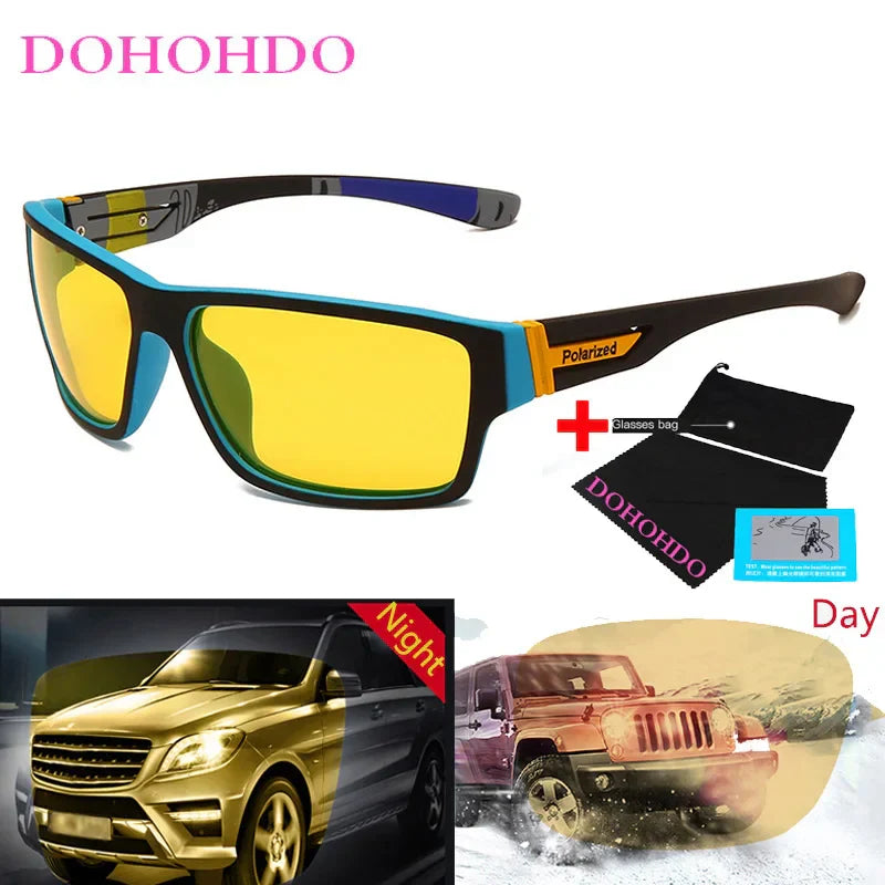 Polarized Night Driving Glasses UV Protection Men Women