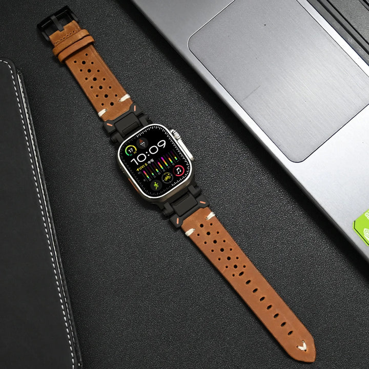 Premium Leather Apple Watch Strap