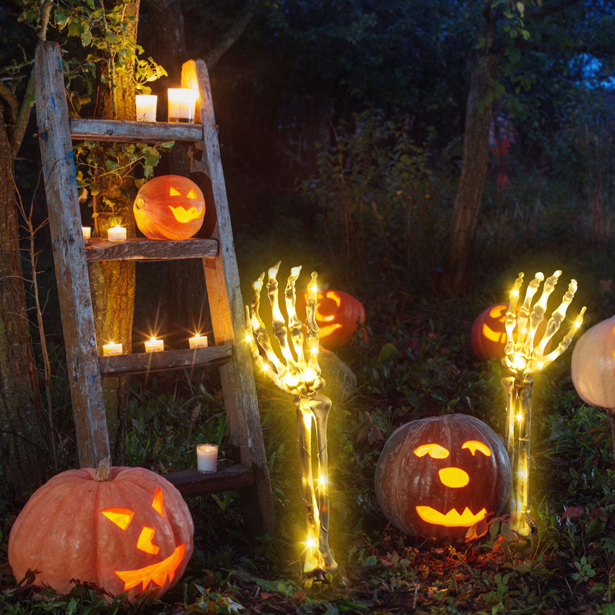 Colorful Solar Powered Yard Lights - Luxicro