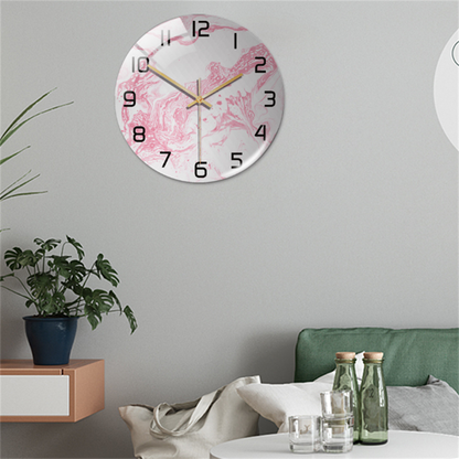 Elegant Silent Marble Wall Clock