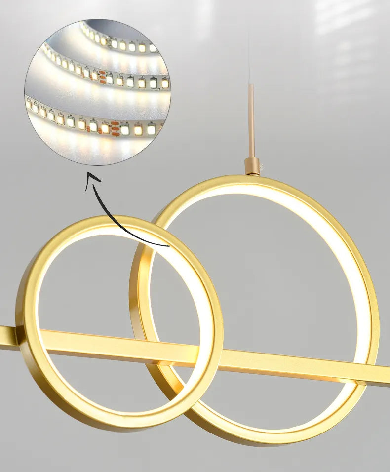 Sleek Slim LED Pendant Light with Remote Dimmer Control