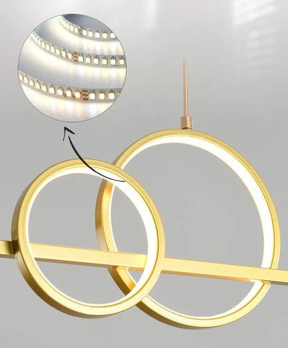 Sleek Slim LED Pendant Light with Remote Dimmer Control