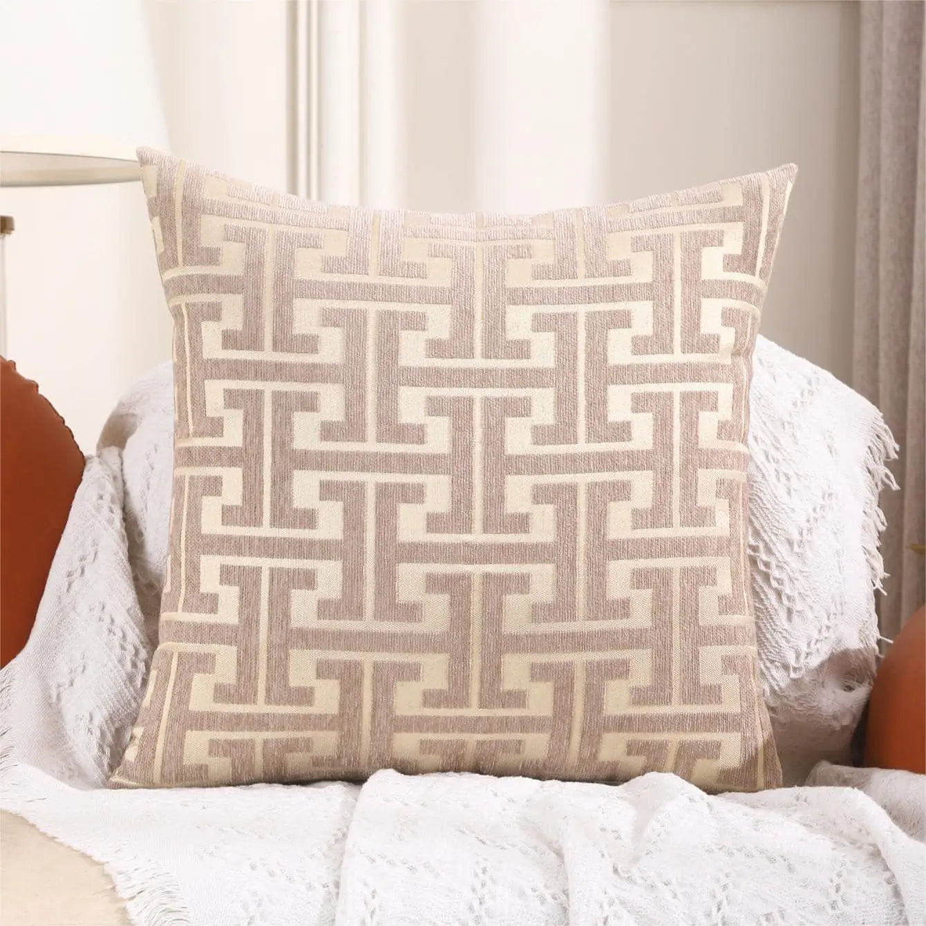 Soft Colorful Throw Pillow Cover