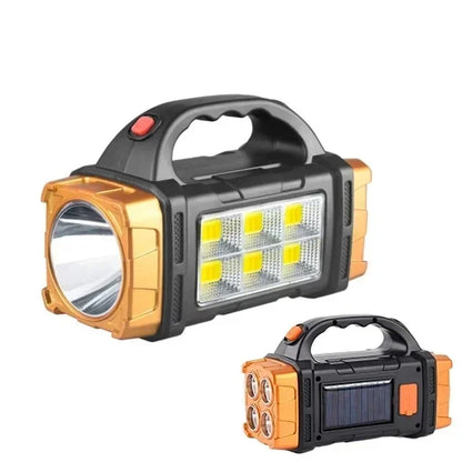 Compact Solar Power Bank with LED Light