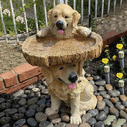 Adorable Dog Garden Stone Statue